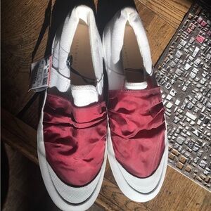 Zara Red Slip-On Sneakers 10/41 White